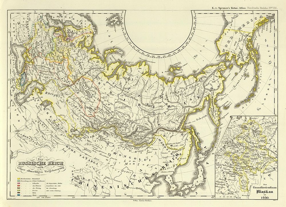 Russian Empire Asia Expansion Russia - Perthes