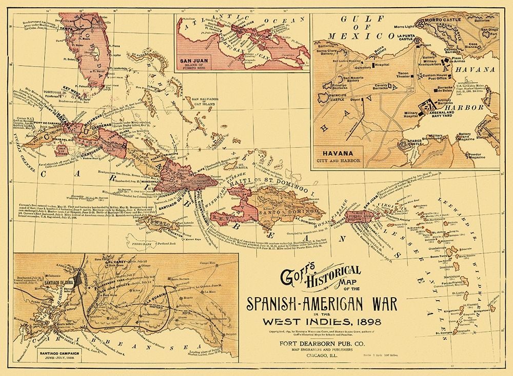 Spanish American War West Indies Caribbean