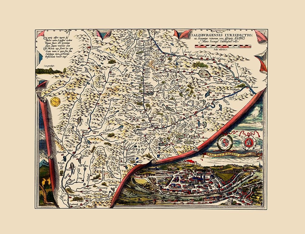 Salzburg Austria - Ortelius 1571