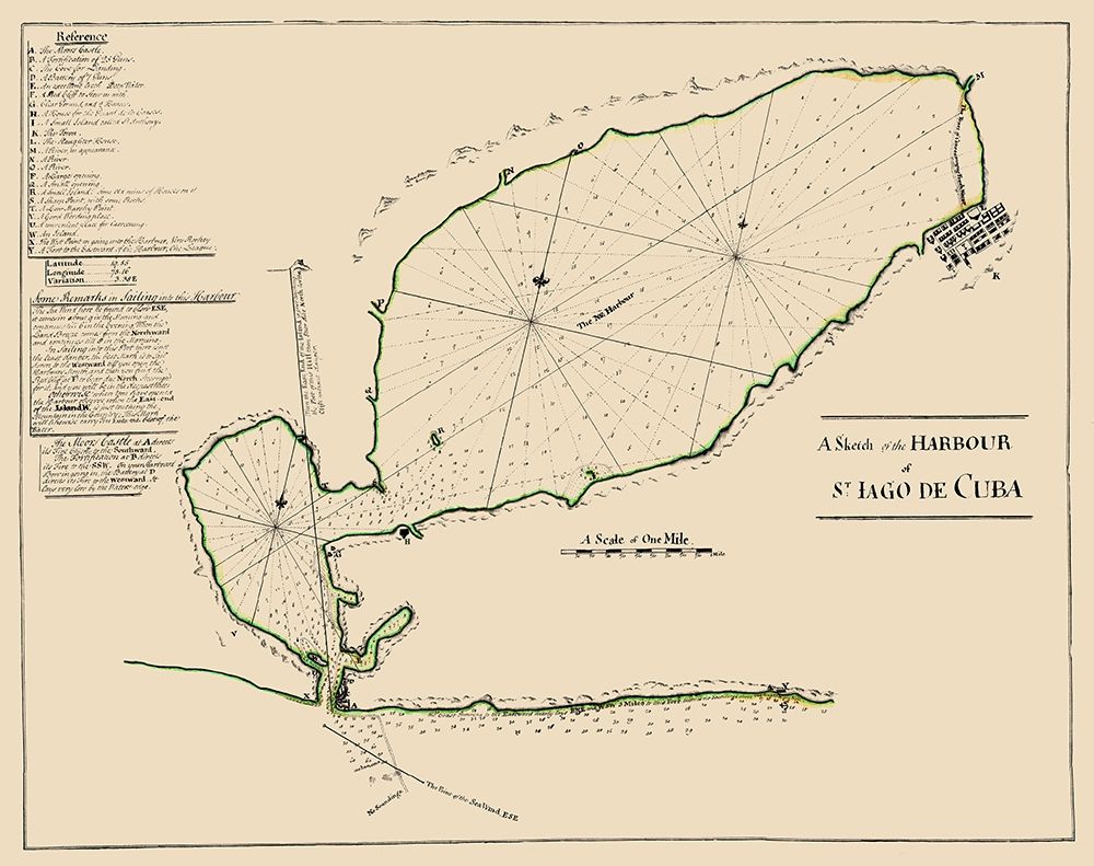 Caribbean Santiago de Cuba - 1765
