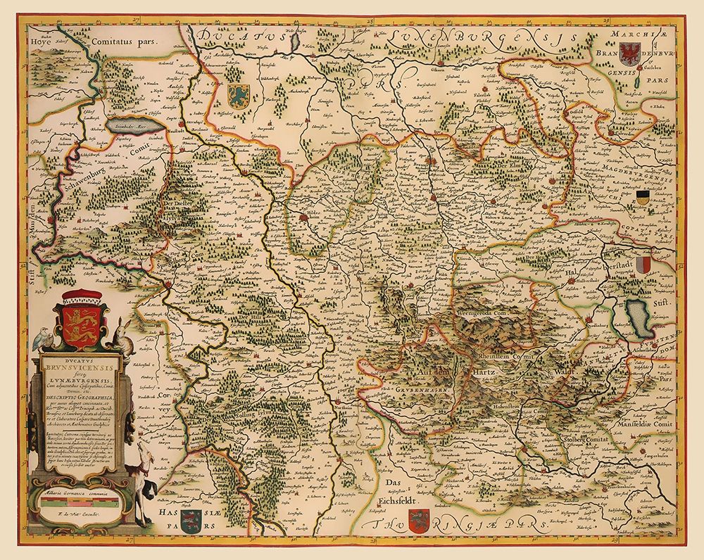 Lower Saxony Germany - Blaeu 1688