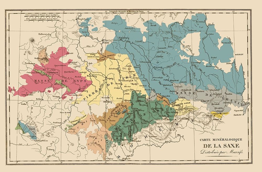 Saxony Region Germany - Agasse 1827