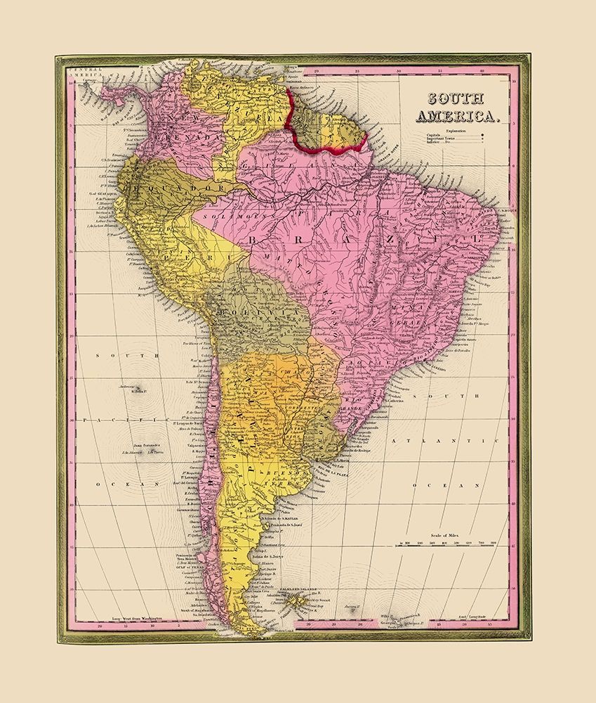 South America - Mitchell 1846