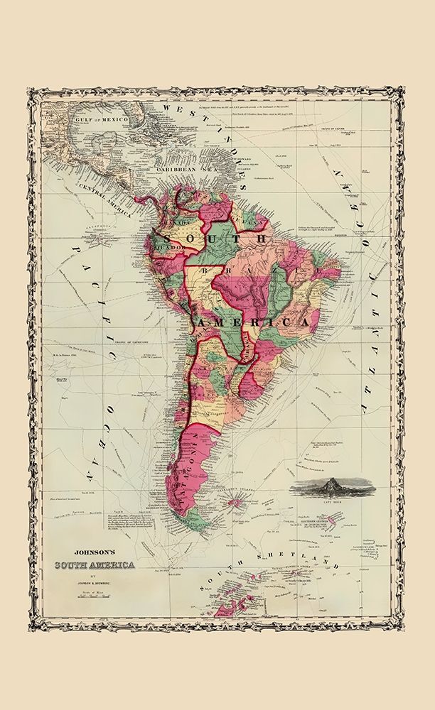 South America - Johnson 1860