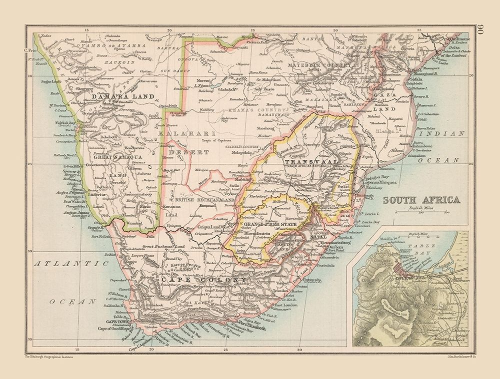 South Africa - Bartholomew 1892