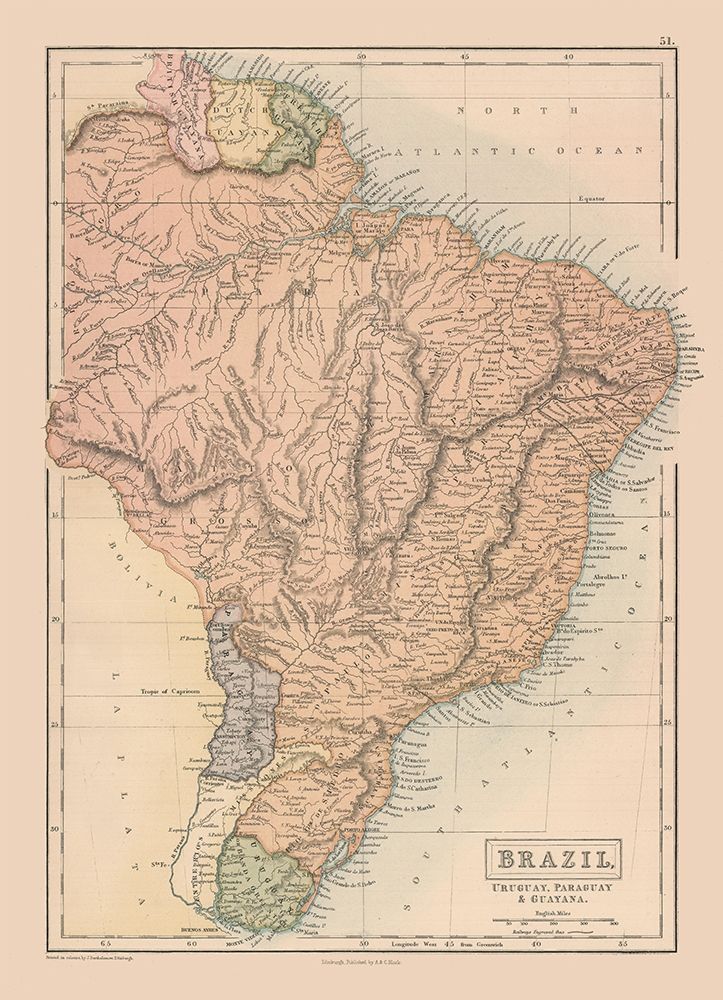 South America Brazil Uruguay Paraguay Guayana