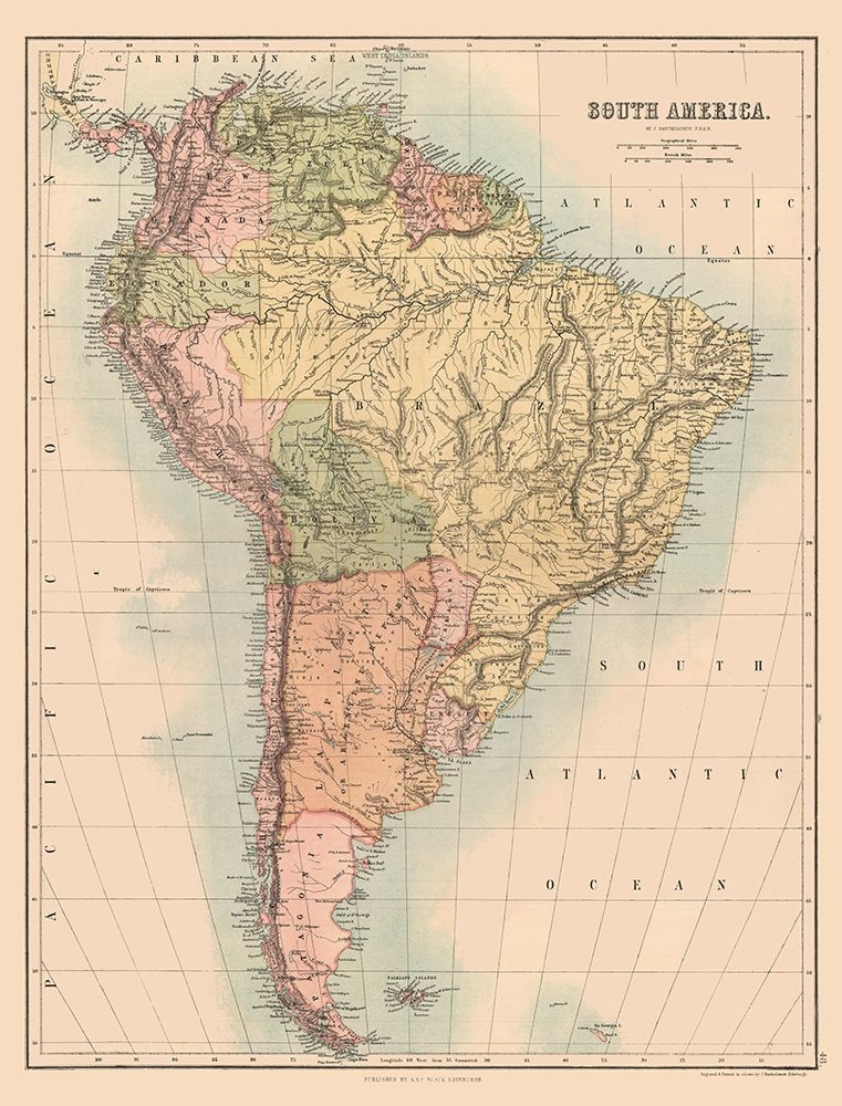 South America - Black 1867