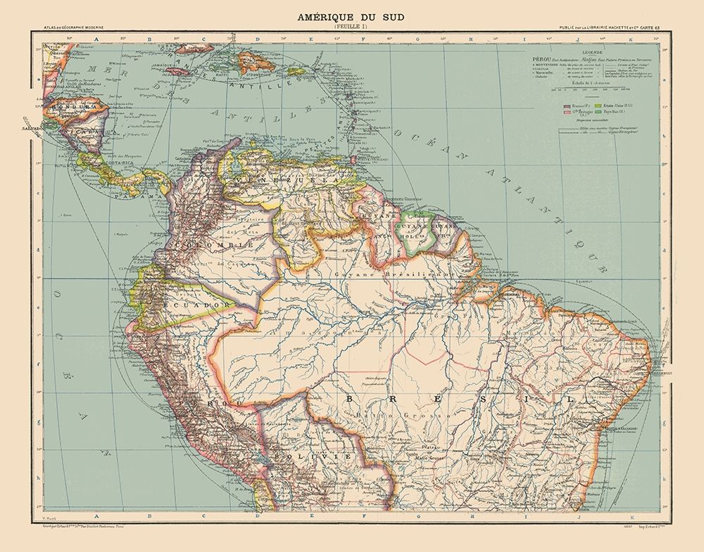 North South America - Schrader 1908