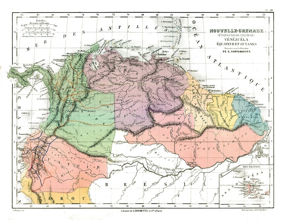 North South America - Cortambert 1880