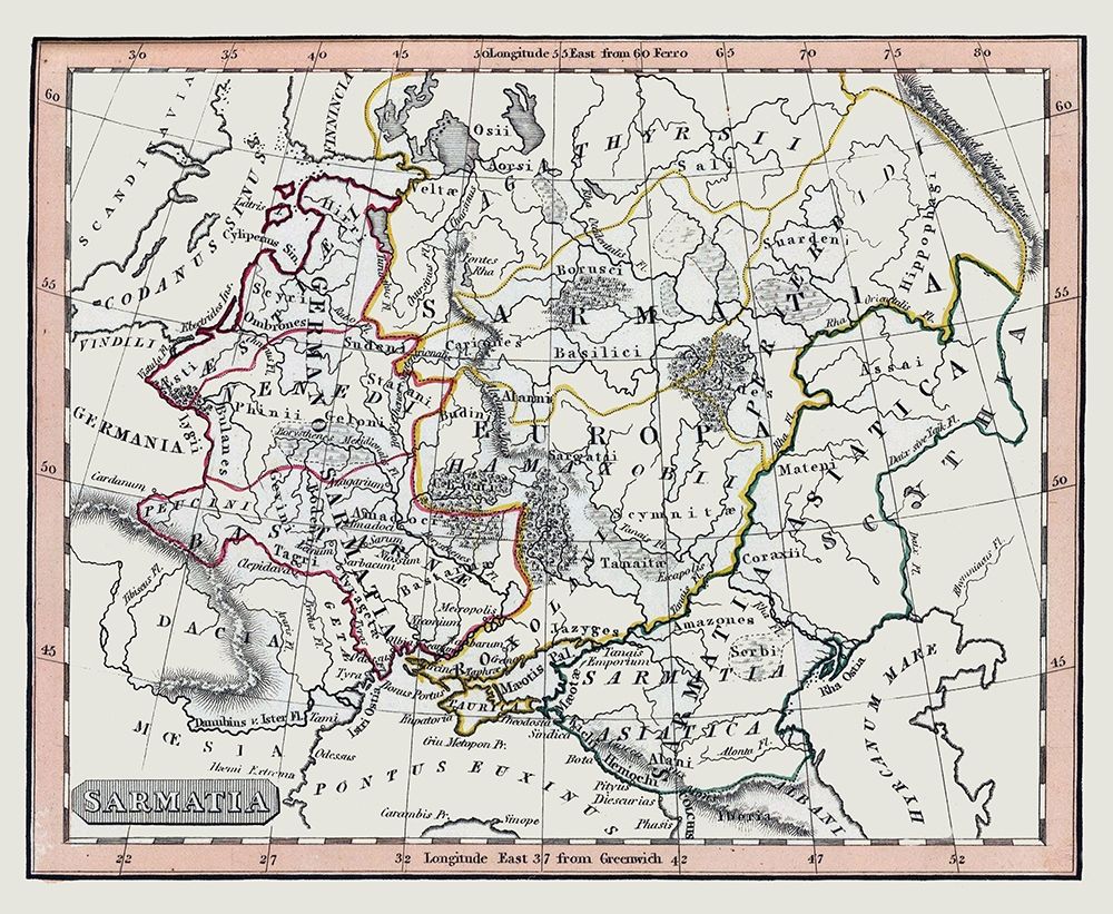 Middle East Sarmatia - Fenner 1830