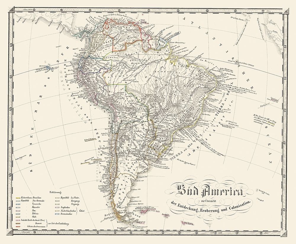 South America - Spruner 1855