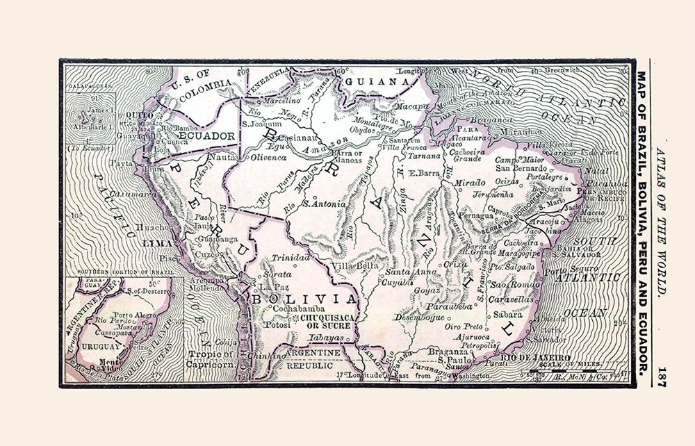 South America Brazil Bolivia Peru Ecuador