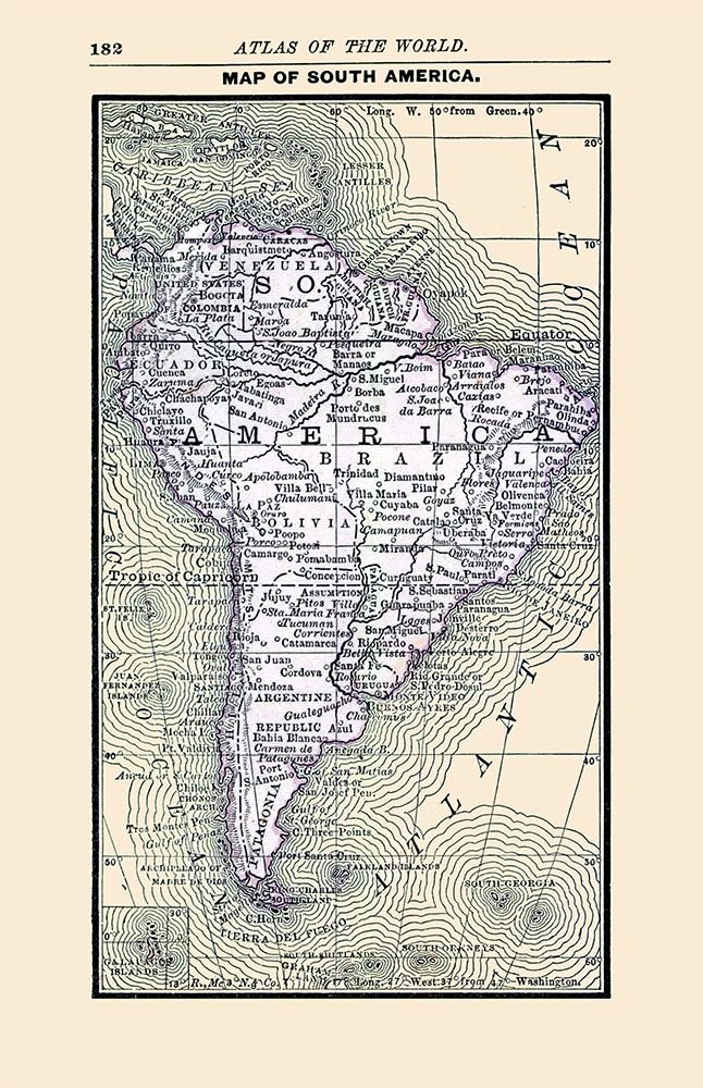 South America - Alden 1886