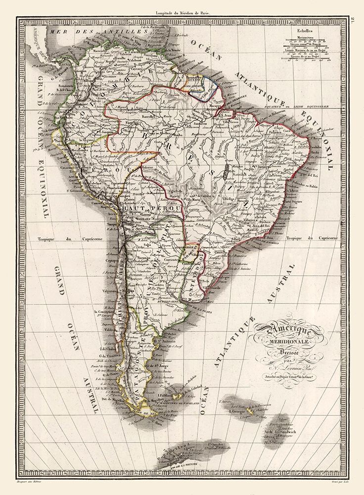 South America - Monin 1839