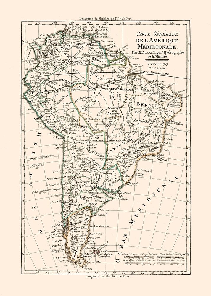 South America - Santini 1794