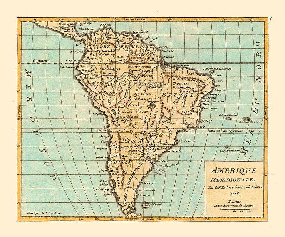 South America - Robert 1748