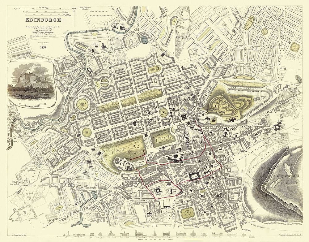 Edinburgh Scotland Great Britain - Chapman 1834