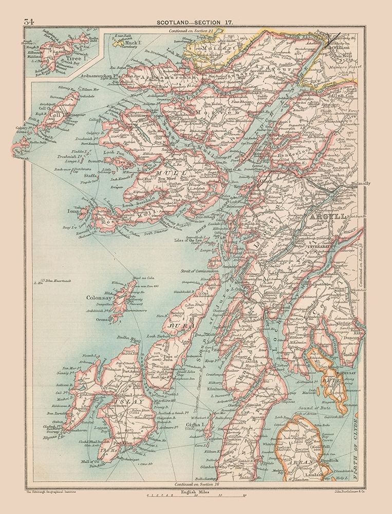 Scotland - Bartholomew 1892