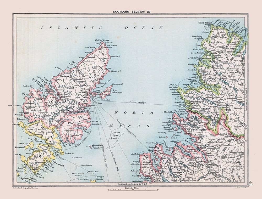 Northwest Scotland - Bartholomew 1892
