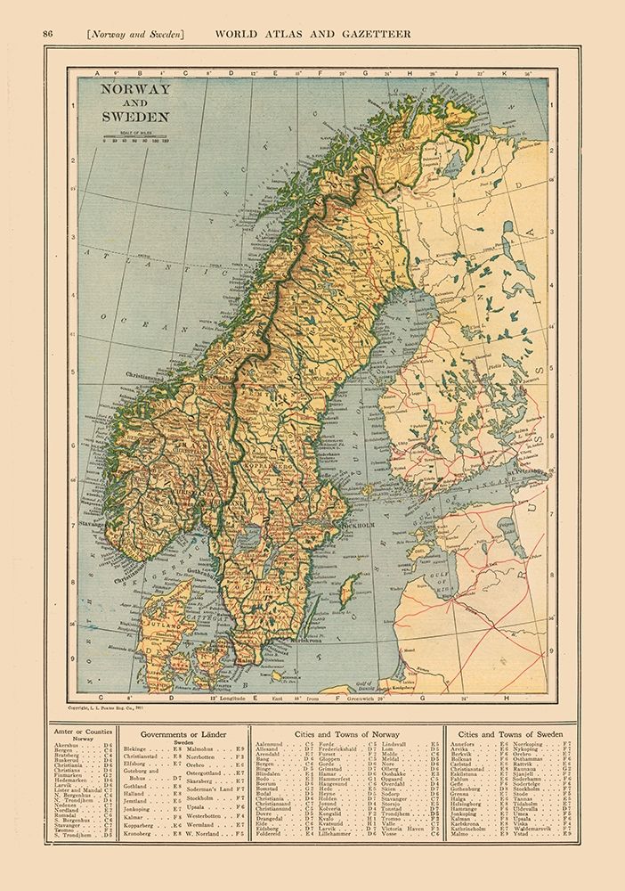 Europe Norway Sweden - Reynold 1921