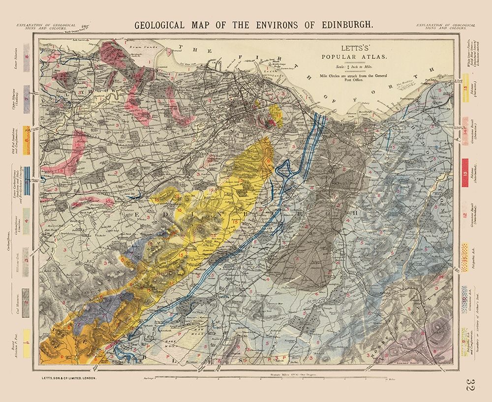 Edingburgh Scotland - Letts 1883