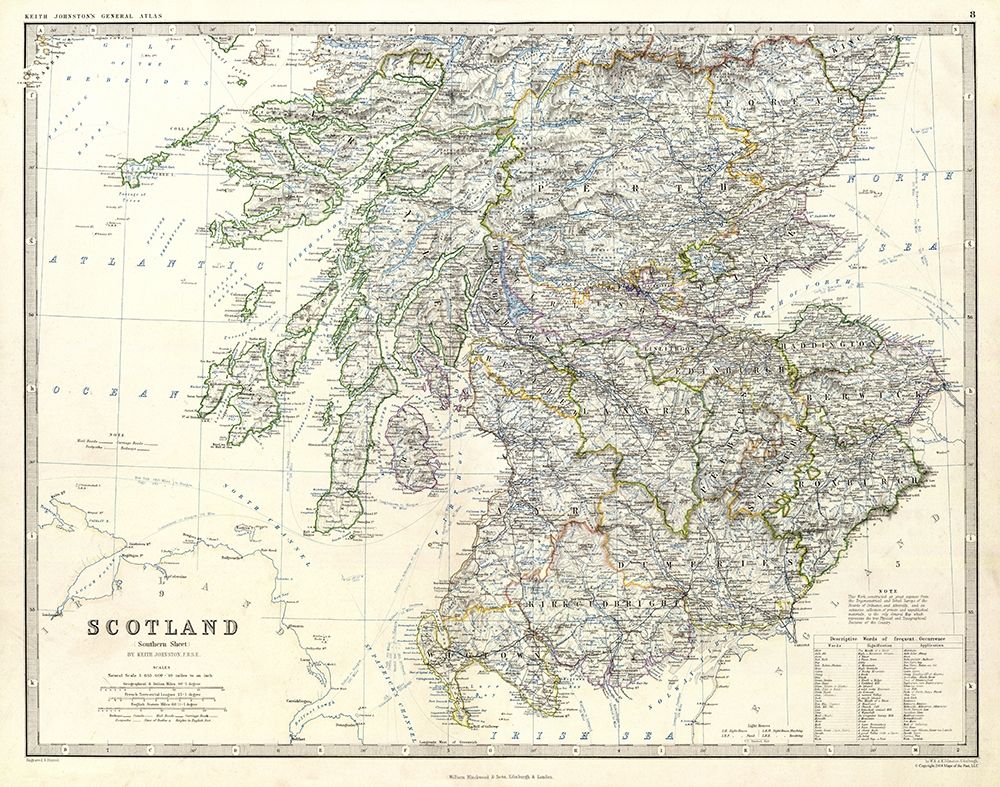 Scotland - Southern Sheet - Johnston