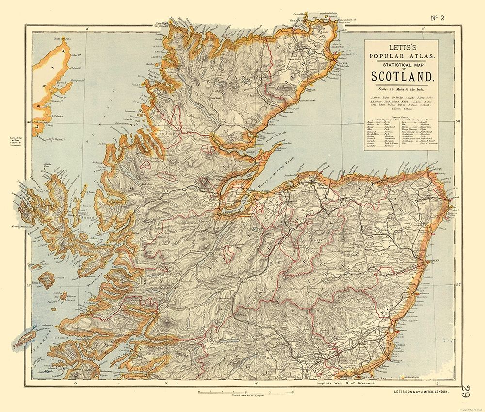 Northern Scotland - Statistical - Letts 1883