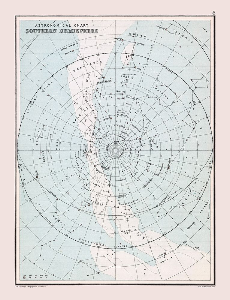 Southern Hemisphere - Bartholomew 1892