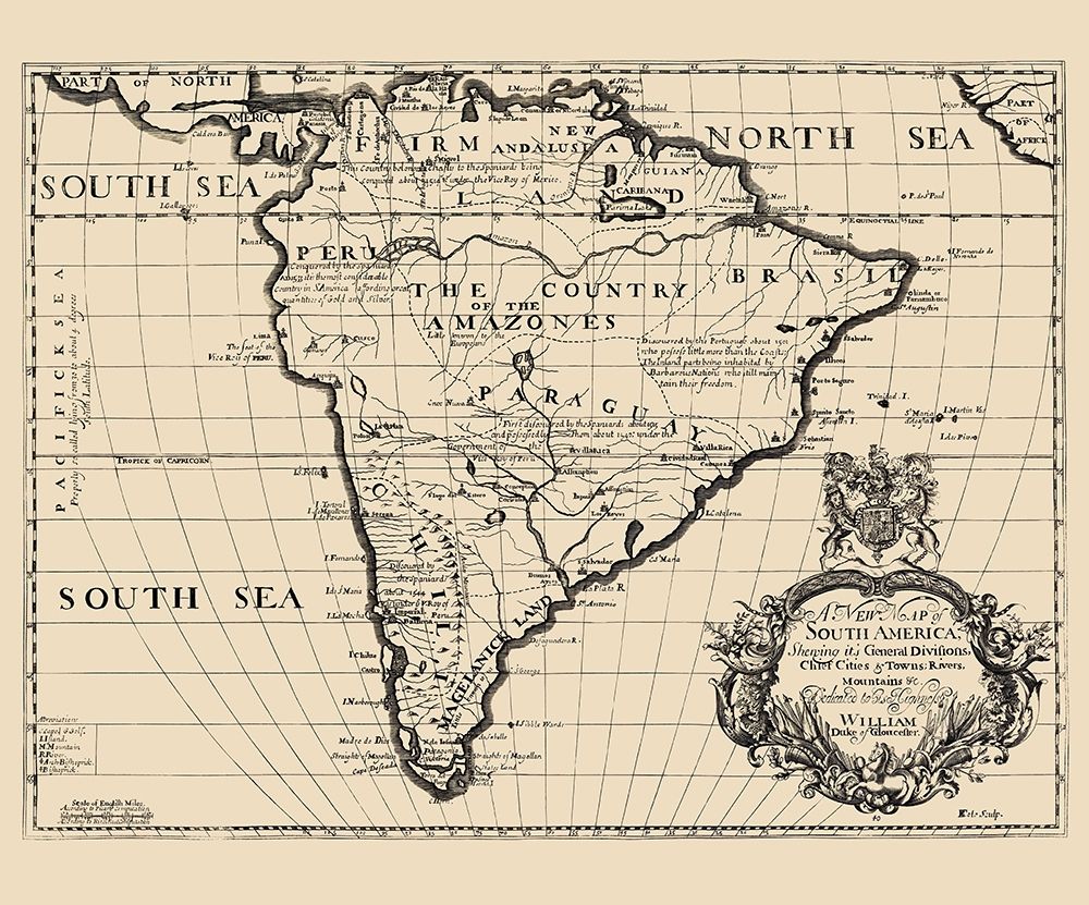 South America - Wells 1700