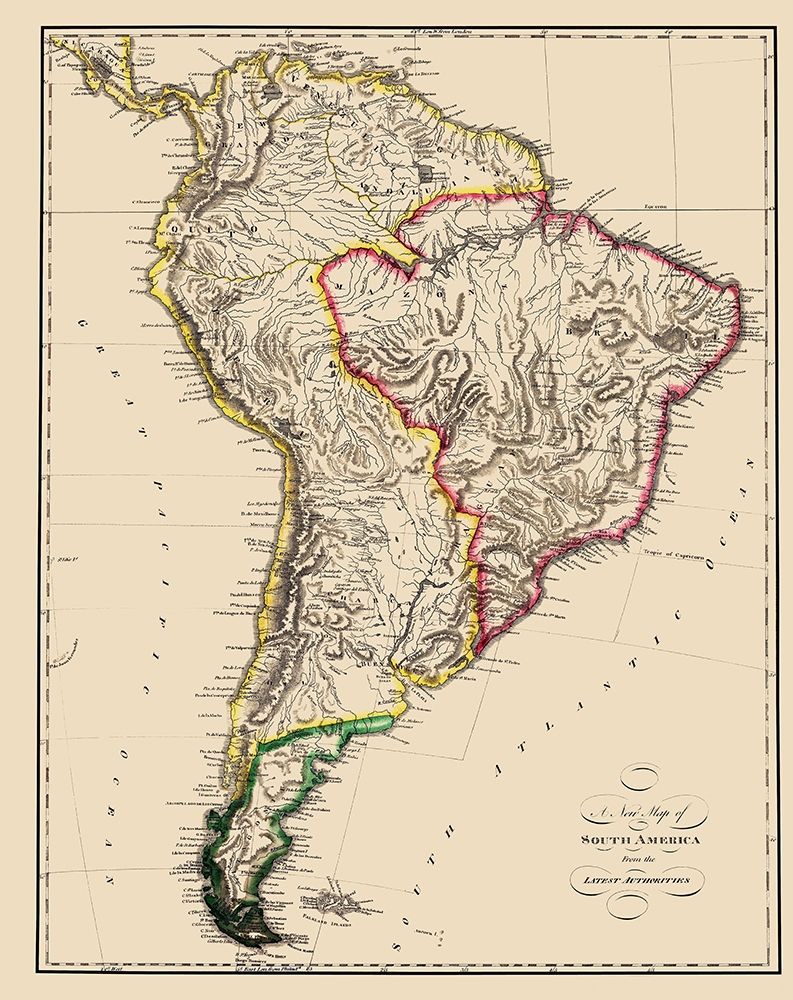 South America - Lewis 1817