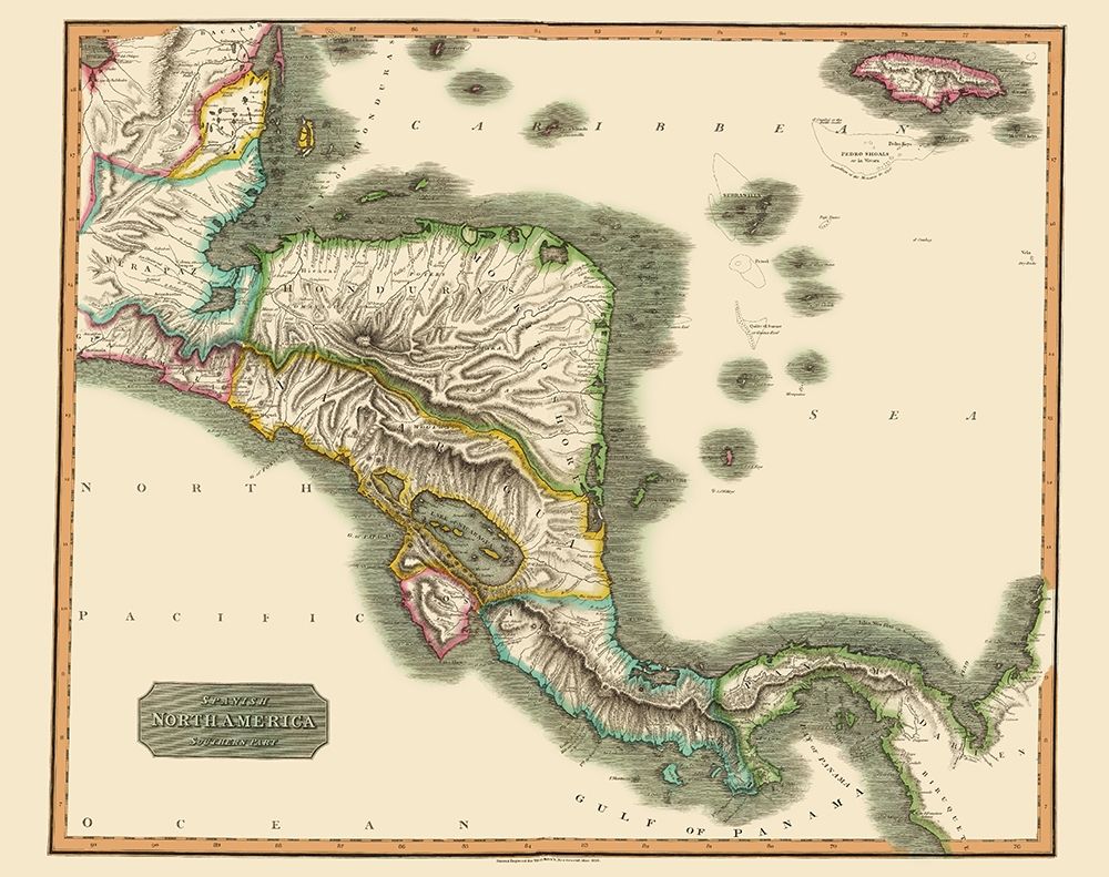 Southern Spanish North America - Thomson 1814