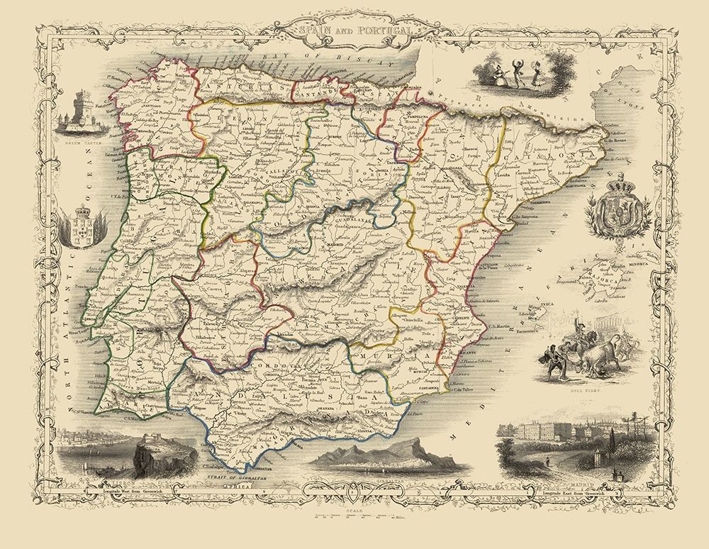 Spain Portugal - Martin 1851