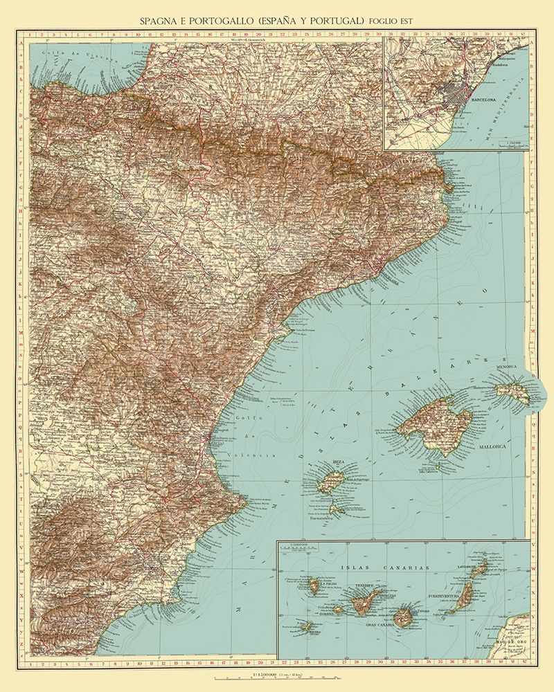 Eastern Spain - Touring Club Italiano 1929