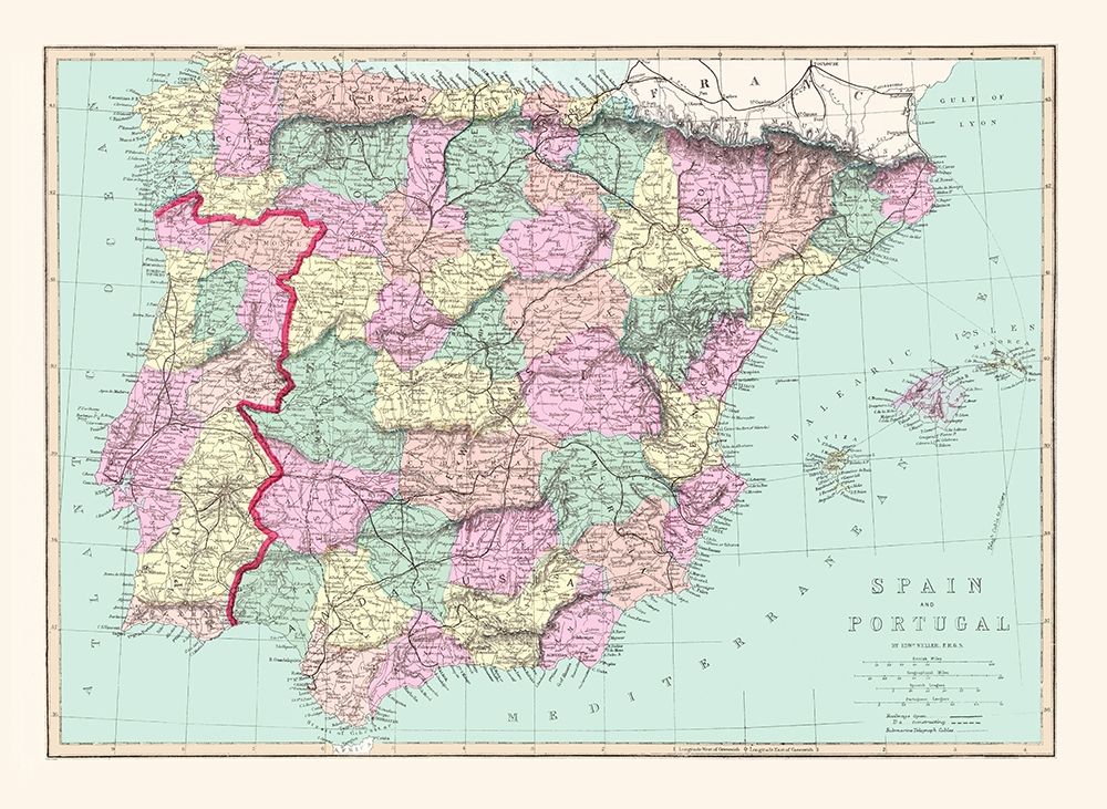 Spain Portugal - Williams 1873