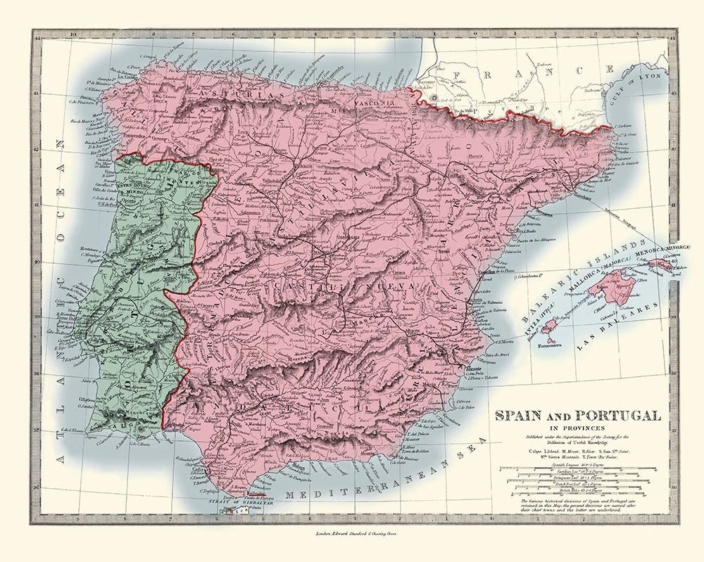 Spain Portugal - Stanford 1865