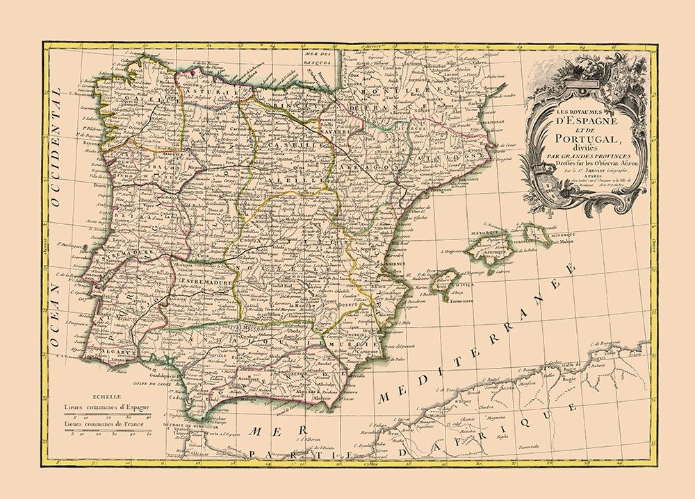 Spain Portugal - Lattre 1760