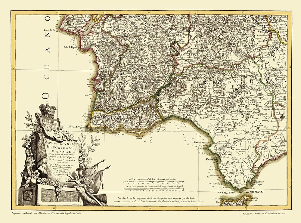 Spain Portugal - Lattre 1780