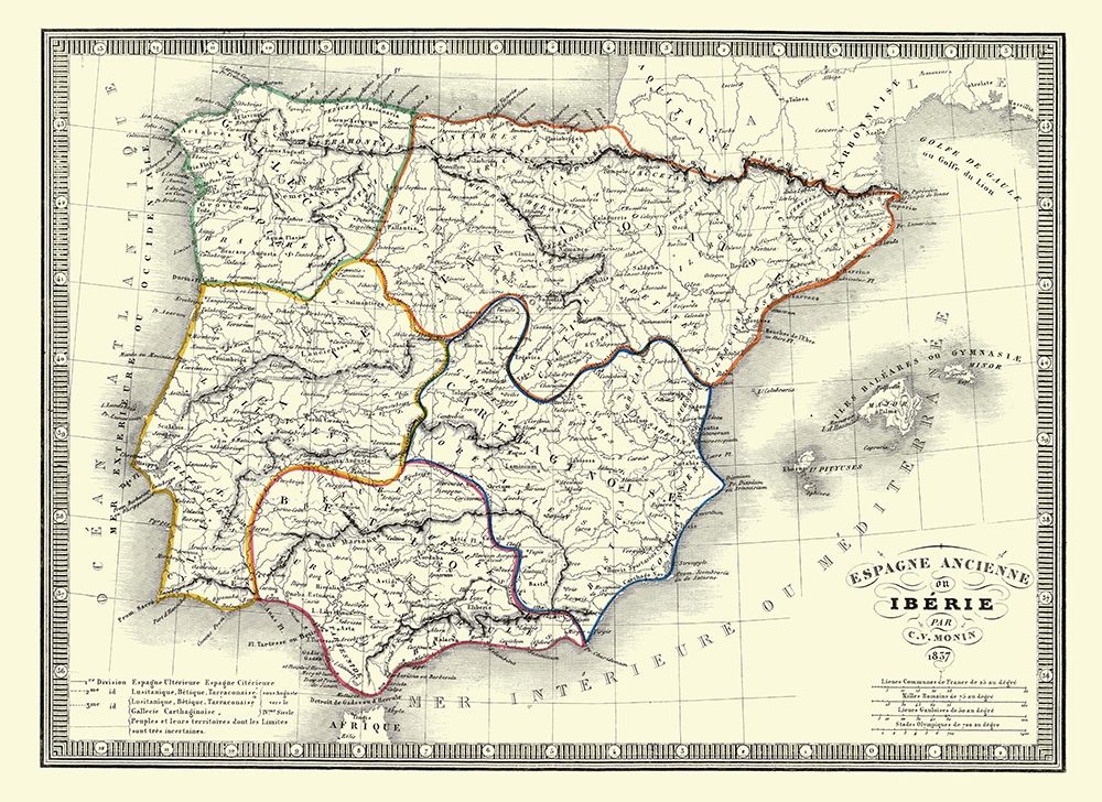 Spain Portugal - Monin 1837