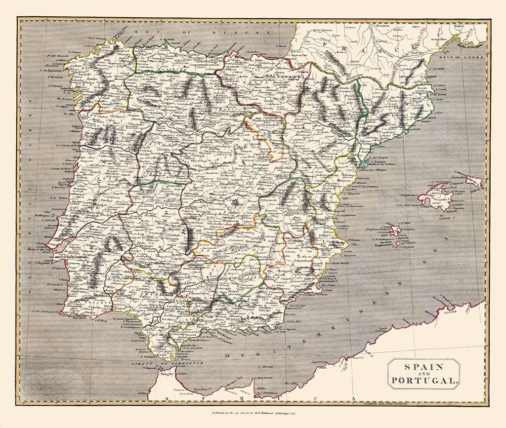 Spain Portugal - Kirkwood 1817