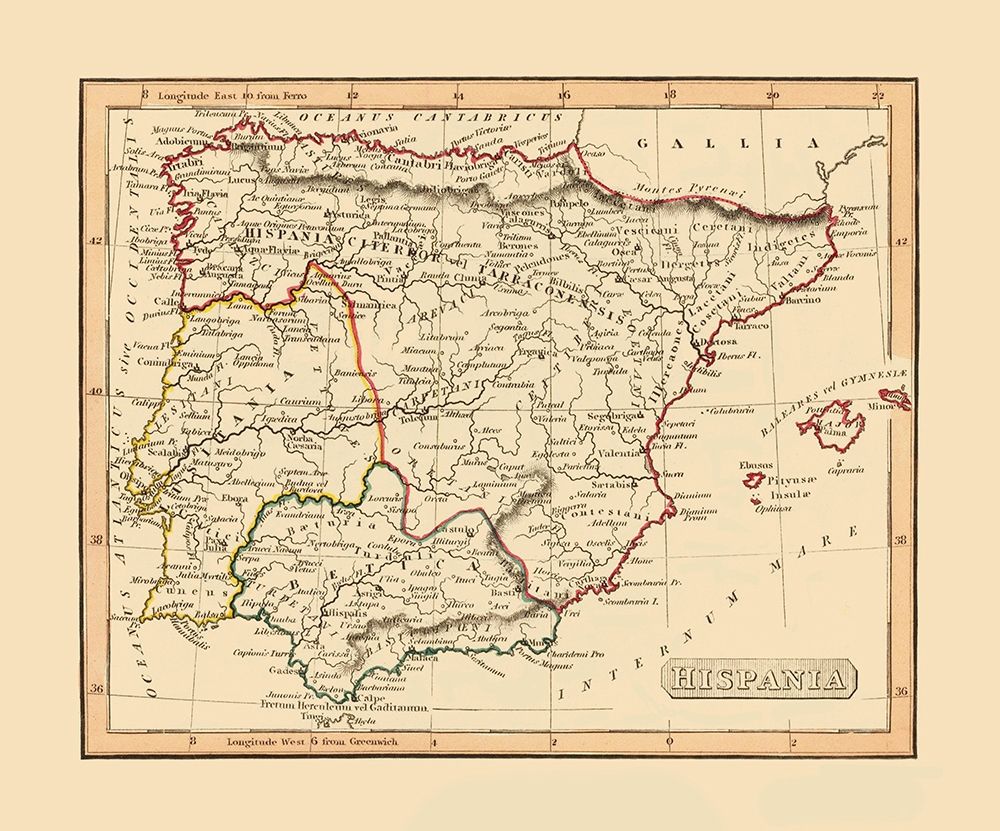 Spain Portugal - Thomas 1835