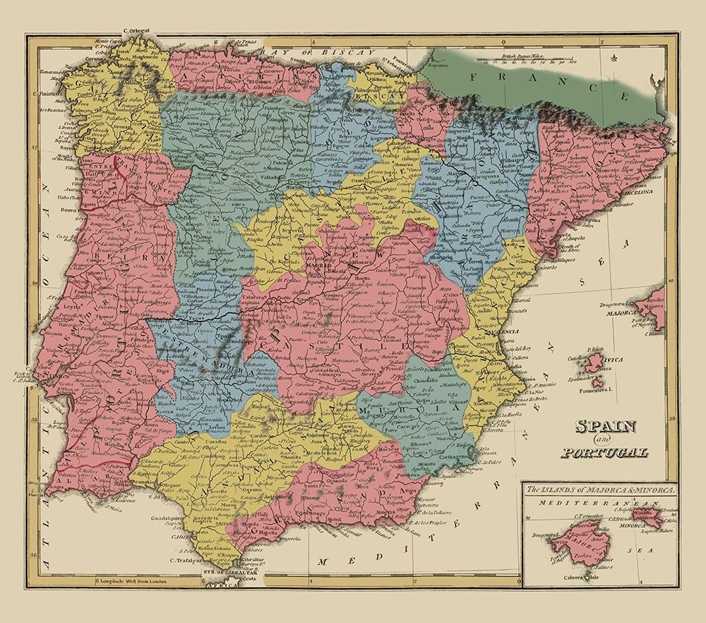 Spain Portugal - Lucas 1823