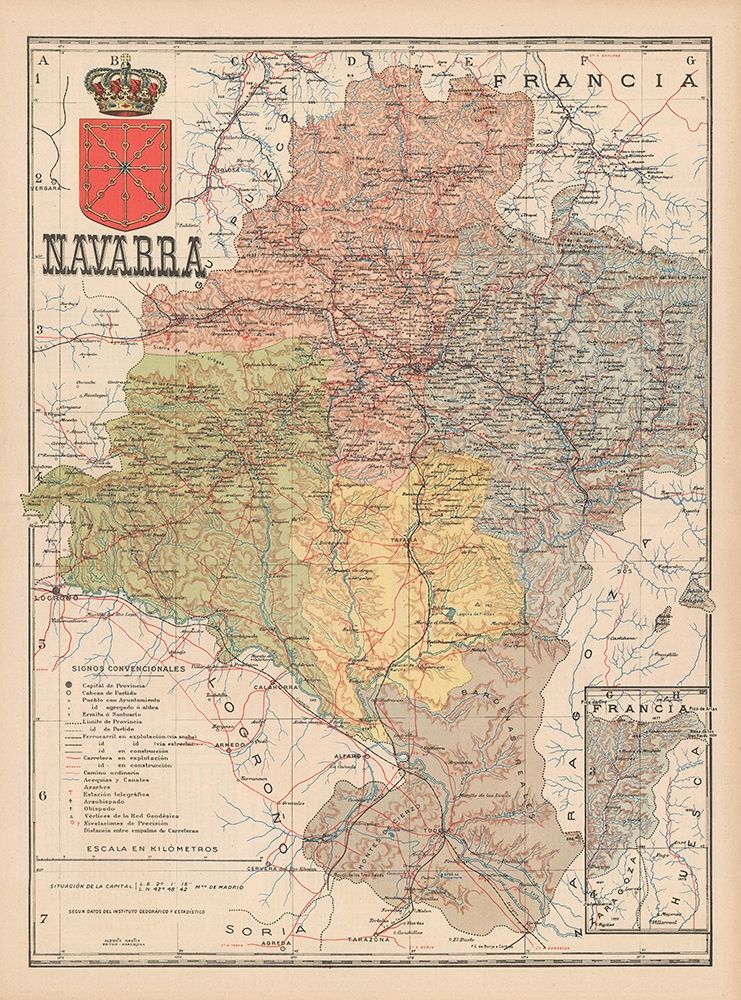 Europe Navarre France Spain - Martin 1902