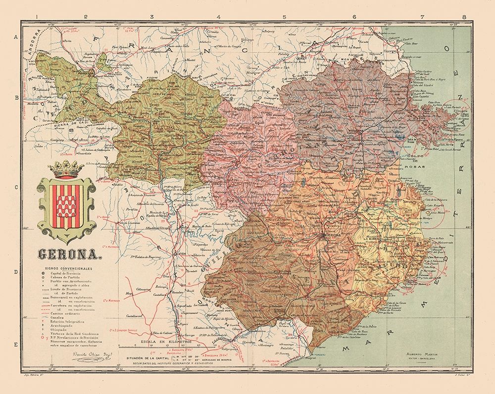 Girona Spain Europe - Martin 1900