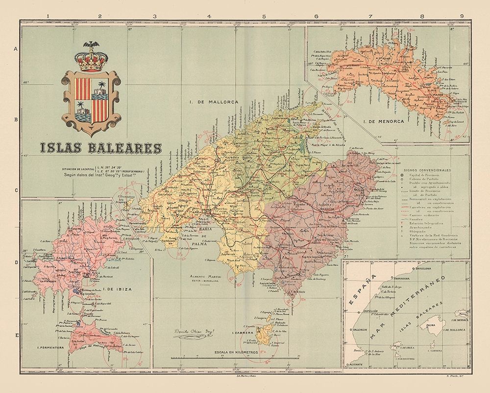 Balearic Islands Spain Europe - Martin 1911