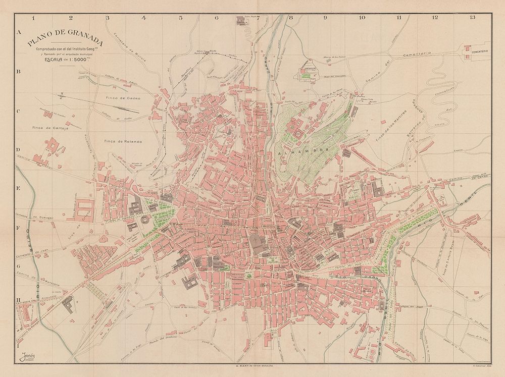 Granada Spain Europe - Martin 1920
