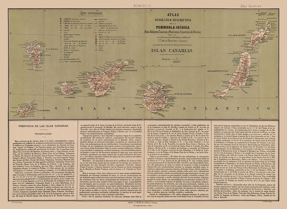 Canary Islands Spain - Valverde 1880