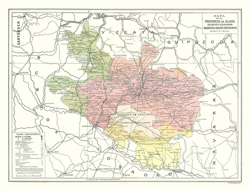 Alava Province Spain - Pompido 1913