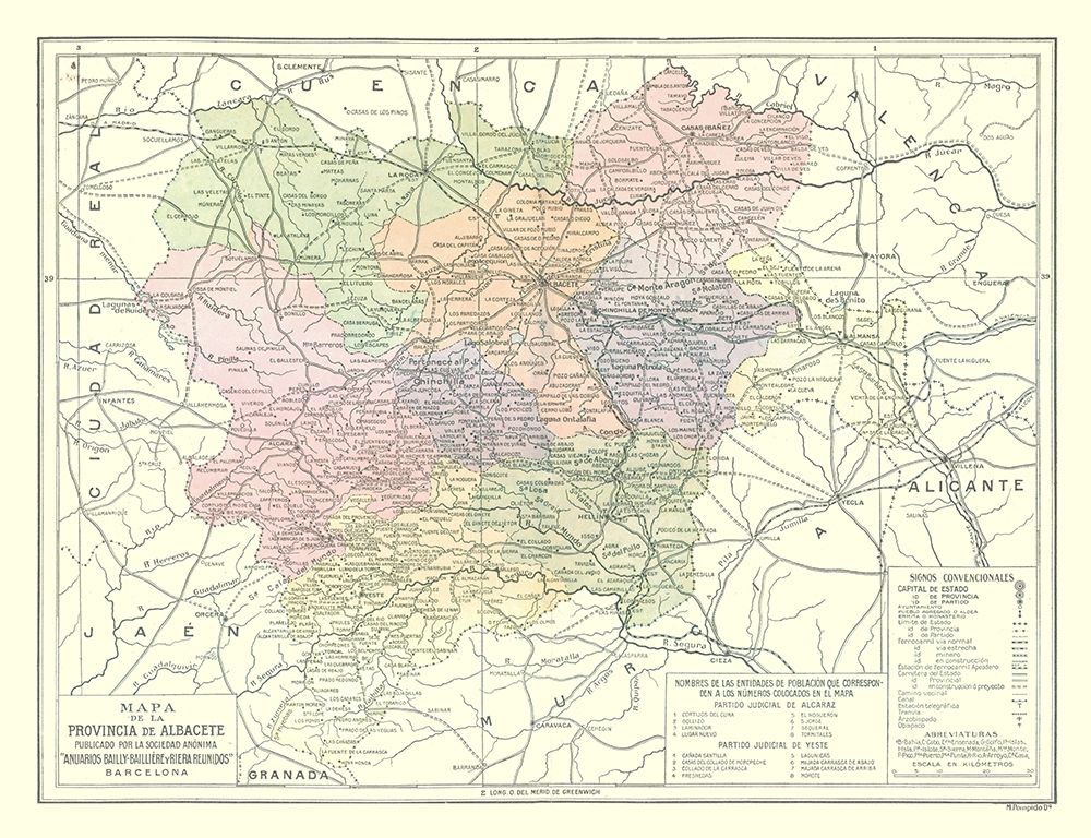 Albacete Province Spain - Pompido 1913