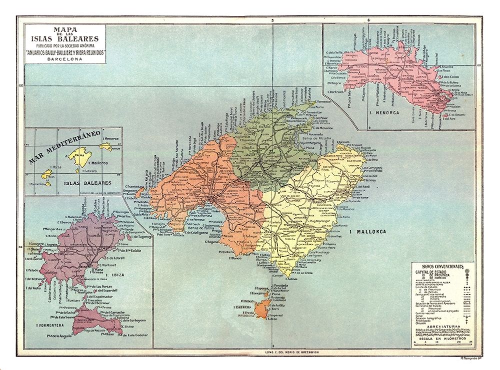 Balearic Islands Spain - Pompido 1913