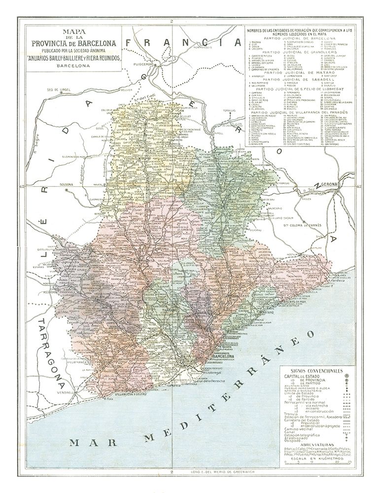 Barcelona Province Spain - Pompido 1913